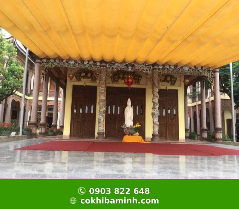 mái che tượng phật
