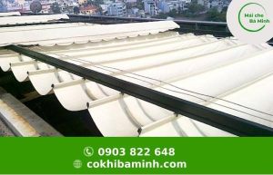 Lắp đặt mái che xếp tại Điện Biên