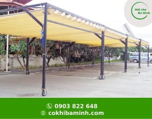 Lắp đặt mái che xếp tại Lai Châu
