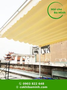 Lắp đặt mái che xếp tại Quảng Ninh
