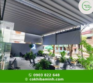 Lắp đặt mái che xếp tại Huế