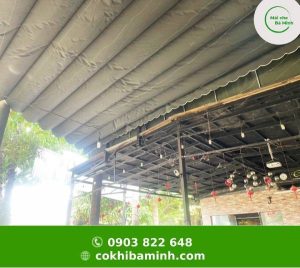 Lắp đặt mái che xếp tại đà nẵng