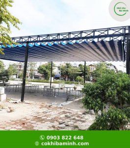 Lắp đặt mái che xếp tại cần thơ