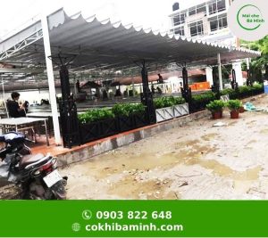 Lắp đặt mái che xếp tại sóc trăng