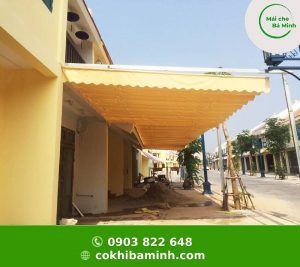 Lắp đặt mái che xếp tại vĩnh long
