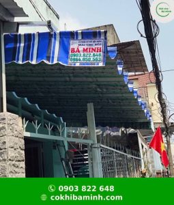 Bạt cuốn che mái hiên - mẫu 1
